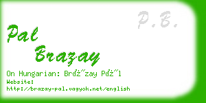 pal brazay business card